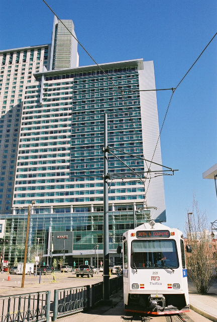 Hyatt Regency Hotel Denver's RTD light rail runs right past the hotel and provides service to the rest of the metro area