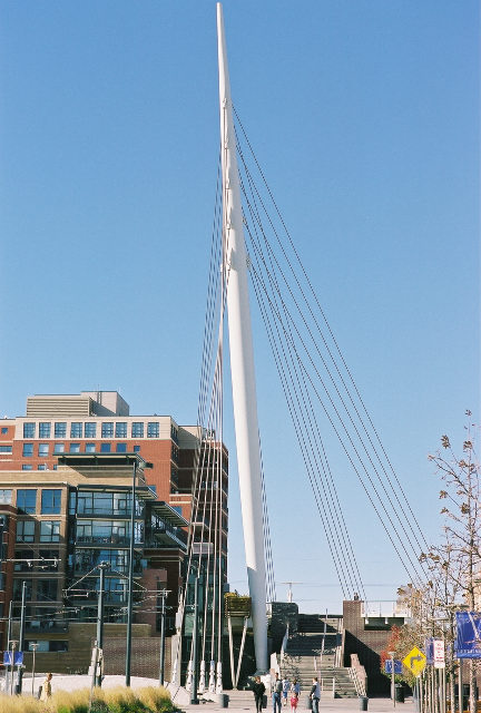 Views of the Denver Millenium Footbridge 