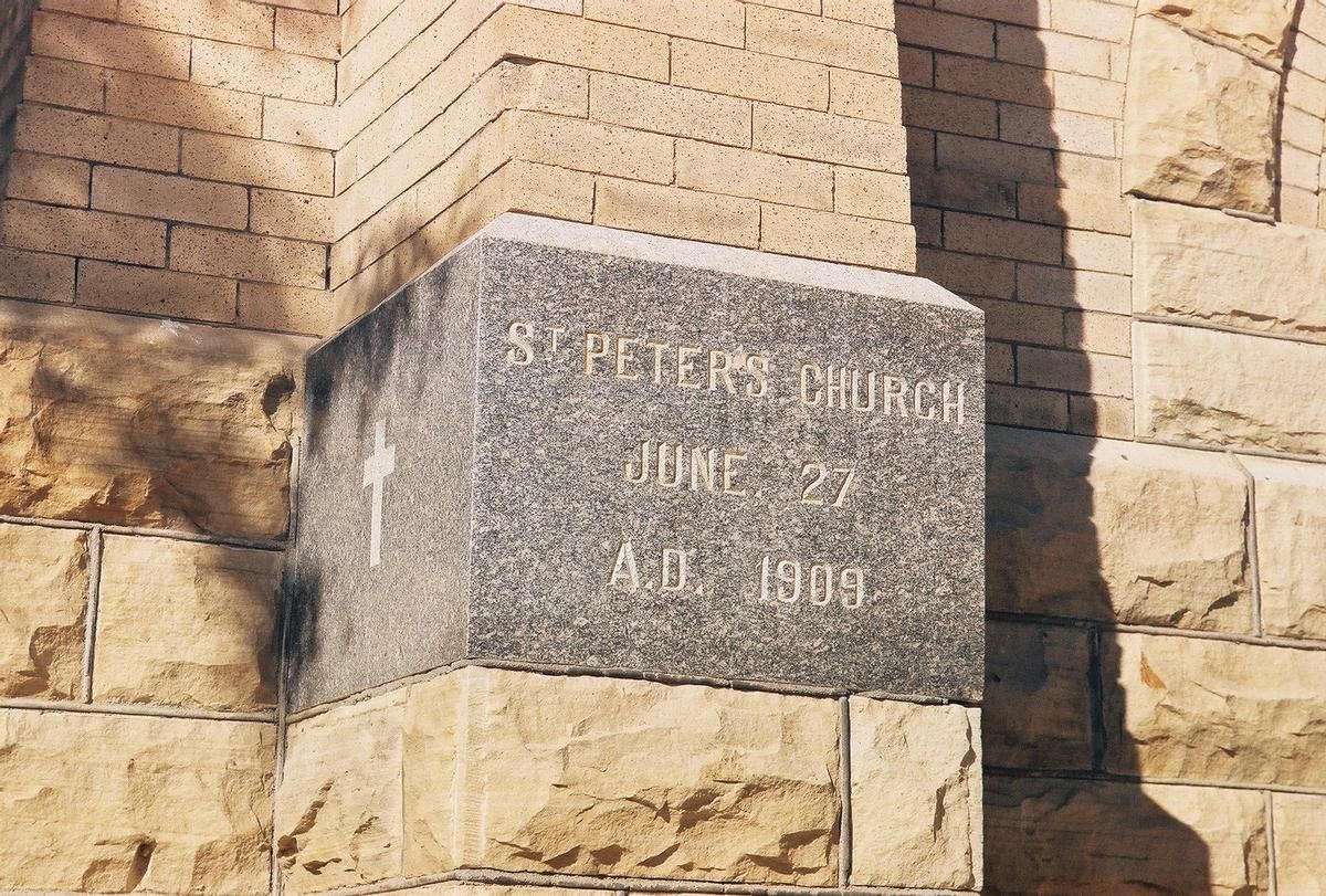 Saint Peter's Catholic Church - Cornerstone 