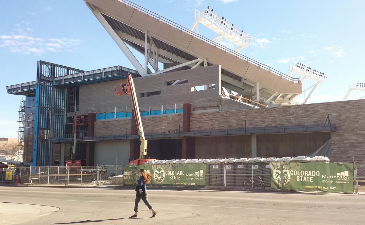 Colorado State Stadium - Under construction in 2017. 