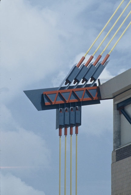 Alamodome. Detail of the support structure 