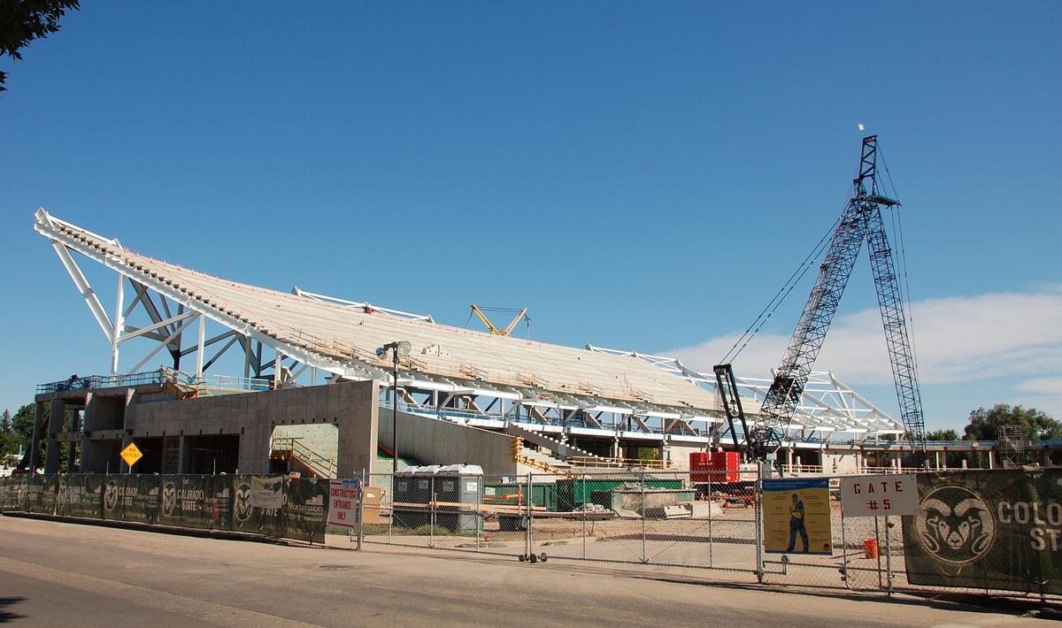 Colorado State Stadium - Under construction in 2016. 