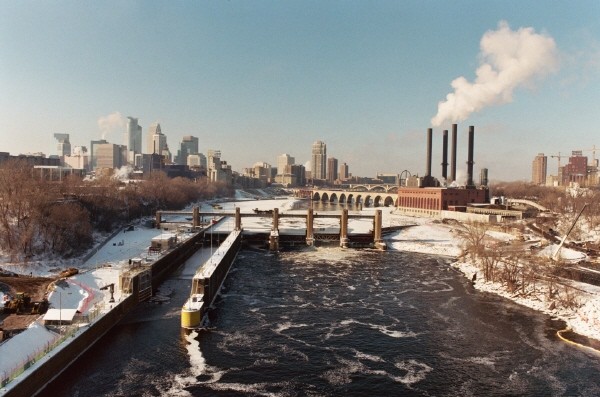 Views of the Lower Saint Anthony Falls Lock and Dam 