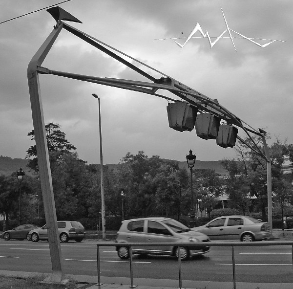 Pylônes de signalisation de l'Avenida Diagonal, Barcelone 