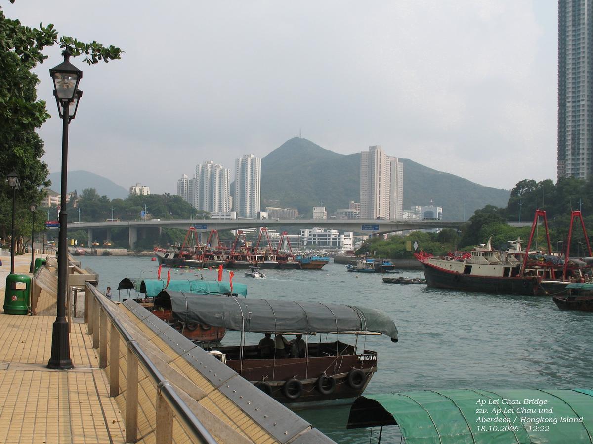 Ap Lei Chau Bridge in Hongkong 