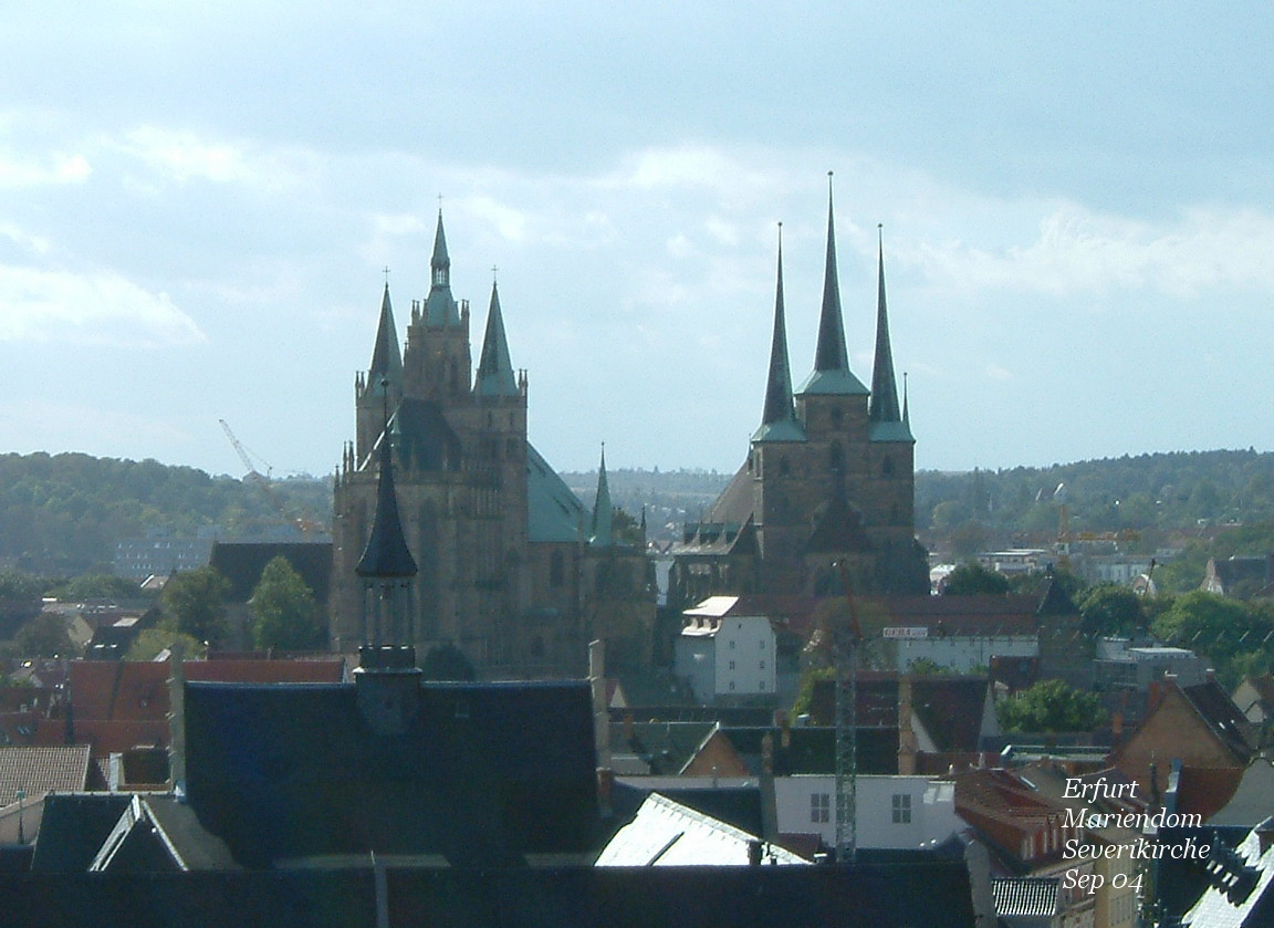 Erfurt - Cathedral and church 
