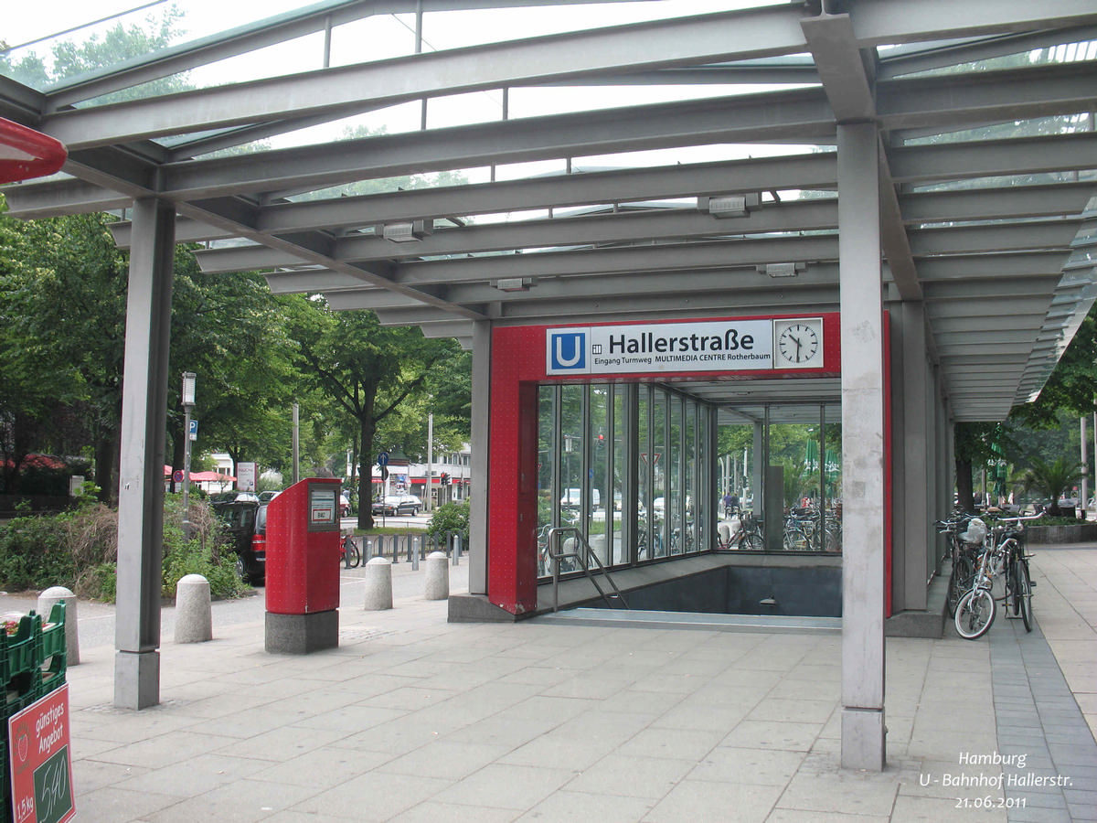 Hamburg, U-Bahnhof Hallerstraße 