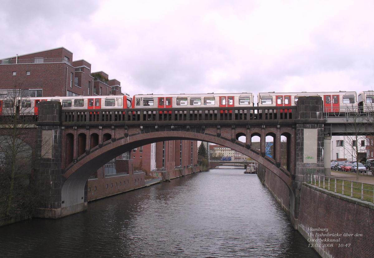 Hamburg - Osterbek Canal Metro Bridge 