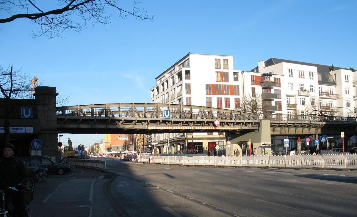 Hamburg: U-Bahnbrücke / Viadukt Hoheluft 