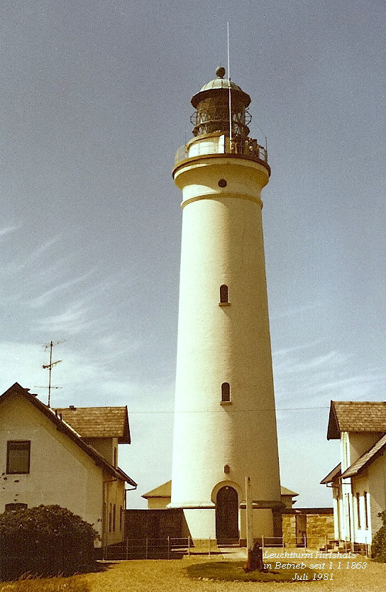 Leuchtturm Hirtshals in Dänemark im Juli 1981 
