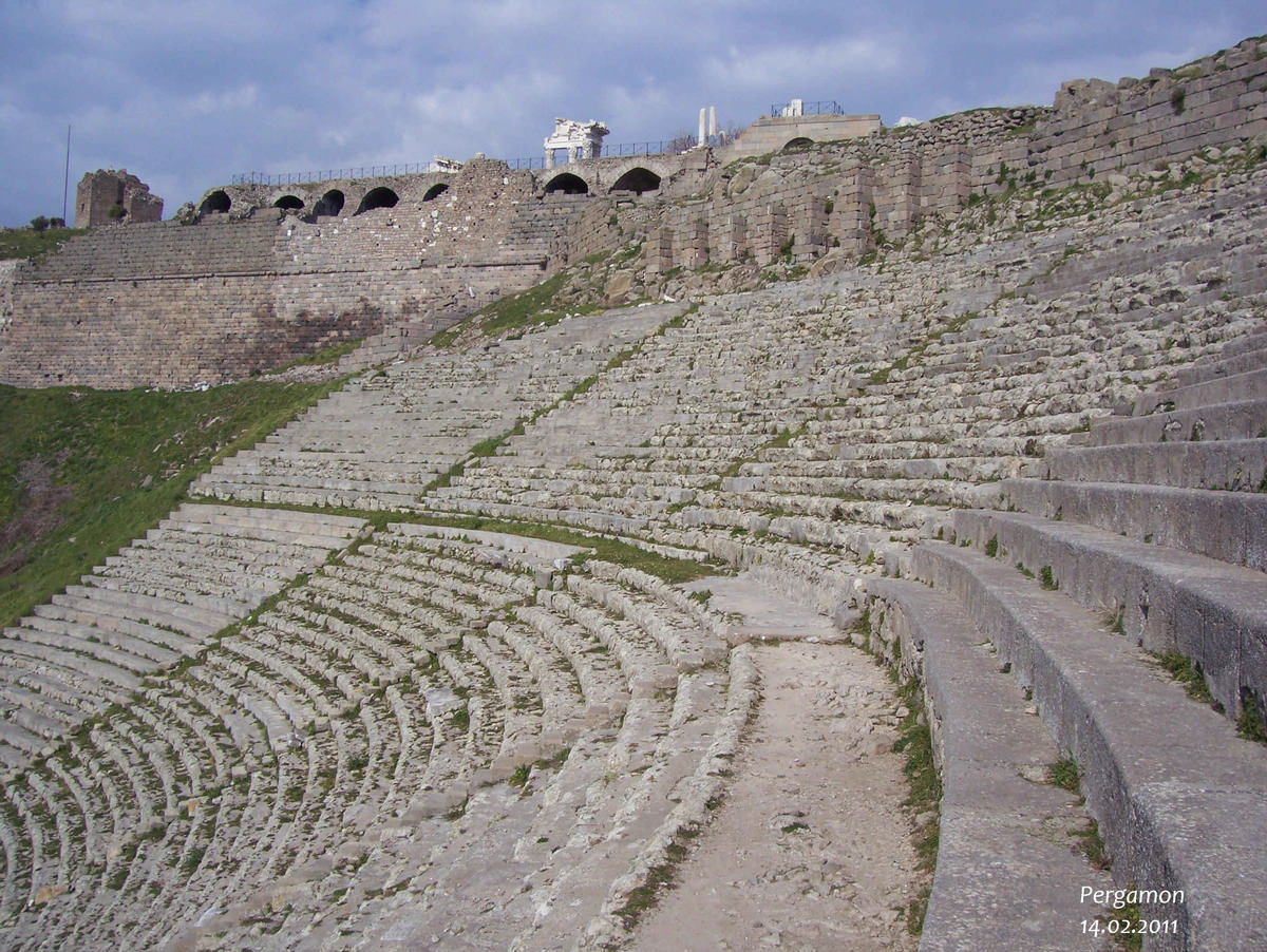 Antikes Theater, Pergamon, Türkei 