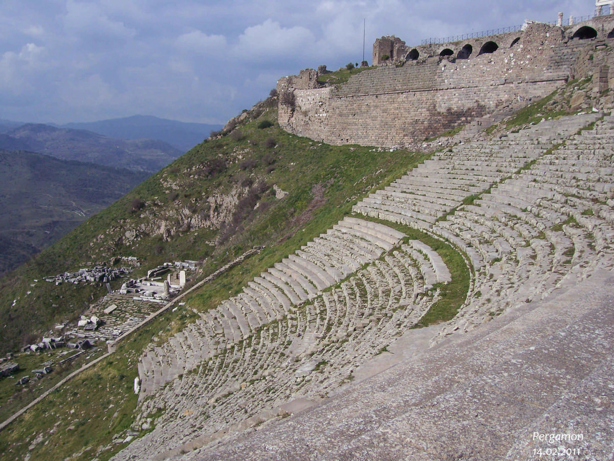Antikes Theater, Pergamon, Türkei 
