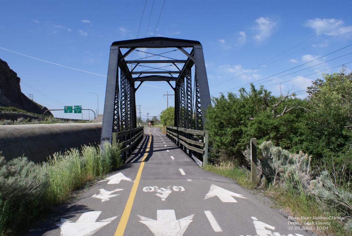Provo River Railroad Bridge in Orem / Utah County 
