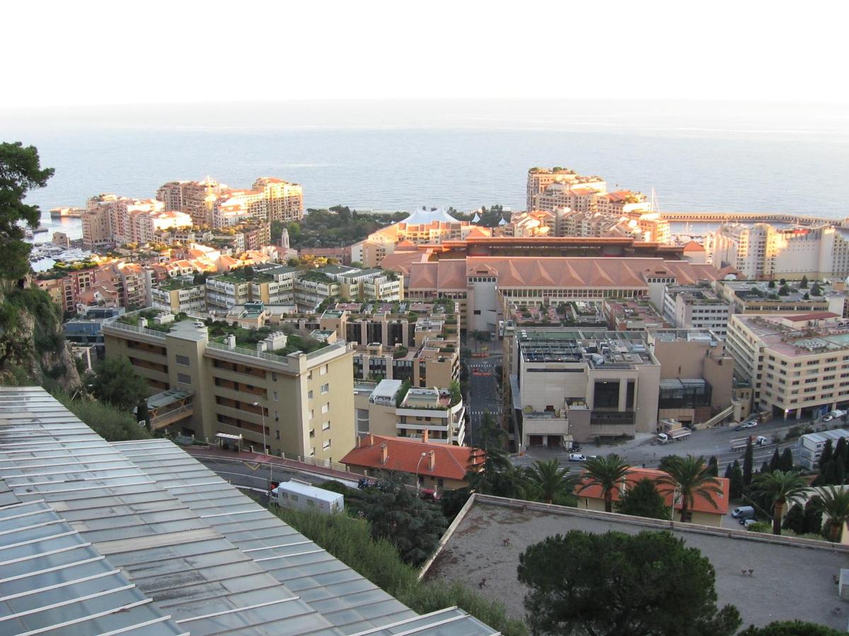Aufschüttung des neuen Stadtviertels Fontvieille in Monaco 