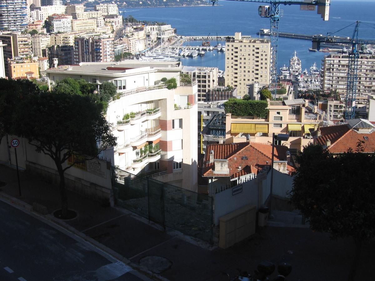 Chantier de la Résidence Oiseau Bleu après démolition de la villa existante, Principauté de Monaco 