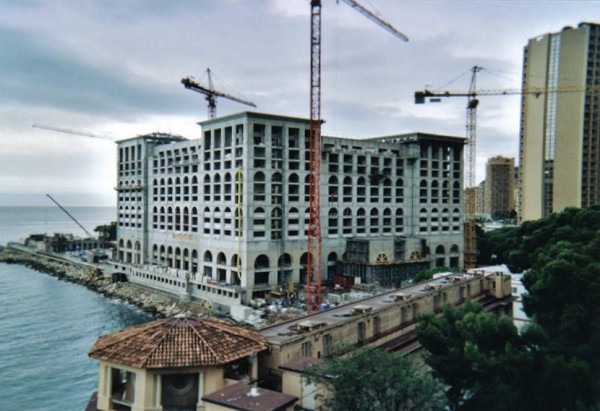 Construction du nouveau complexe hotel-casino sur la presqu'ile du Larvotto 