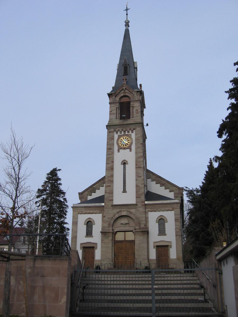 Eglise protestanteOberhausbergen, Bas-Rhin (67), Alsace, France 