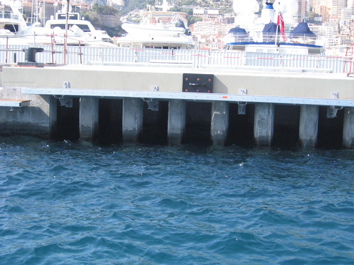 Vergrößerung des Port de la Condamine - Port Hercule 