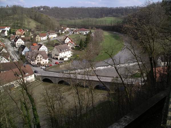 Bridge over the Jagst at Kirchberg 