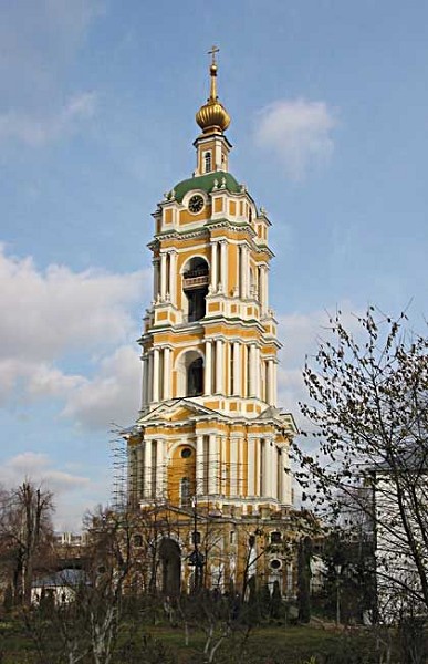 Novospassky Monastery in Moscow founded in the 14th century part of monastery: belltower 