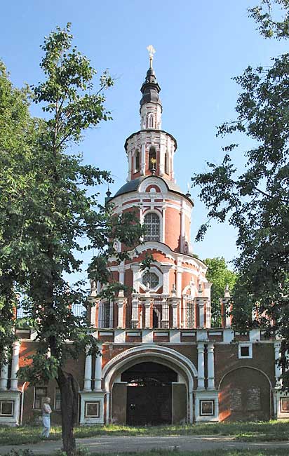 Donskoy Monastery founded in 1591, Moscow part of Monastery: Church of Our Lady of Tikhvin 1713-14 