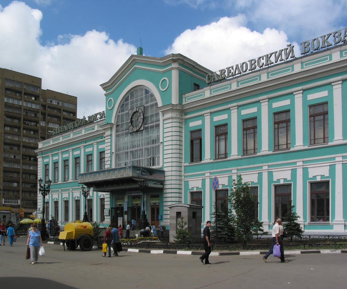 Savelovsky-Bahnhof in Moskau 