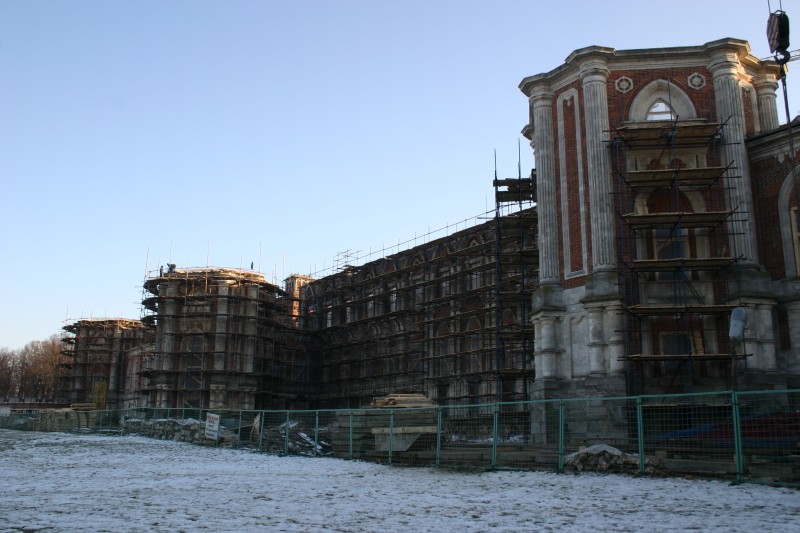 Tsaritsino - Reconstruction du grand palais 