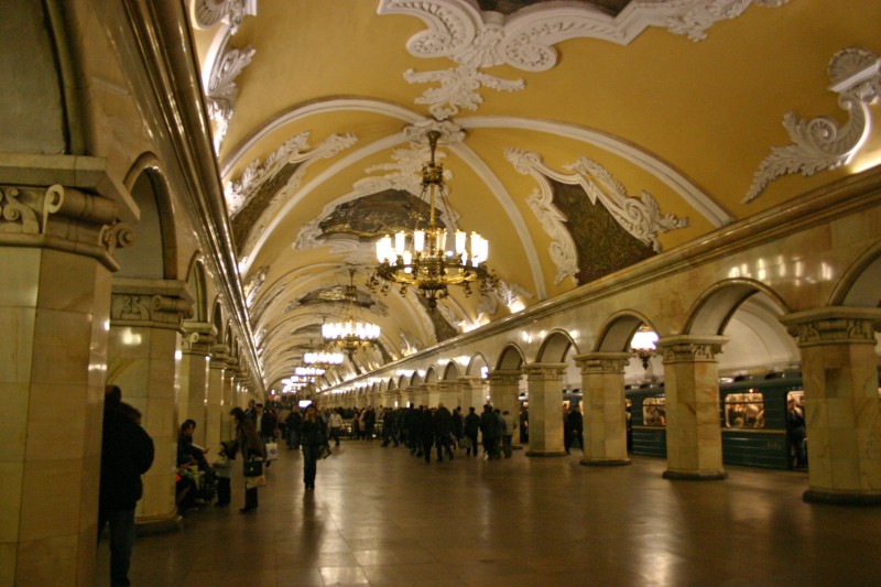 Komsomolskaya-Koltsevaya-Metrobahnhof, Moskau 