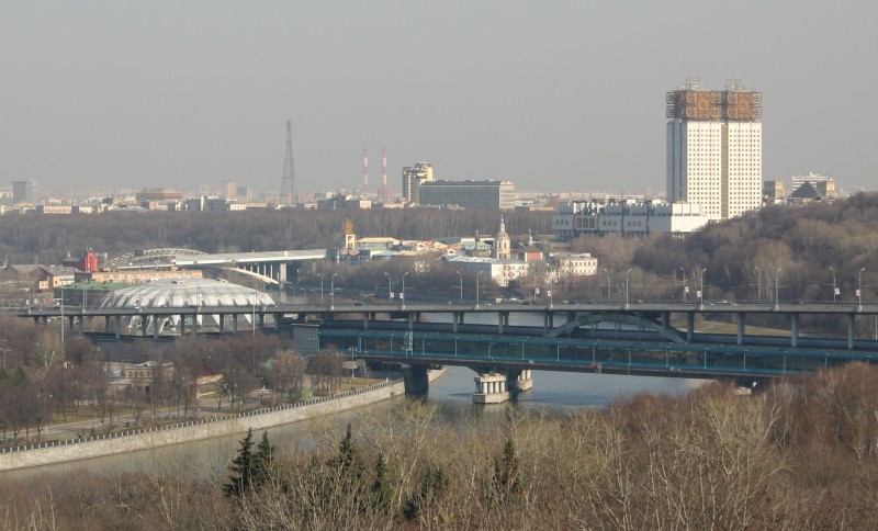 Luzhnetsky-Metro-Brücke, Moskau 
