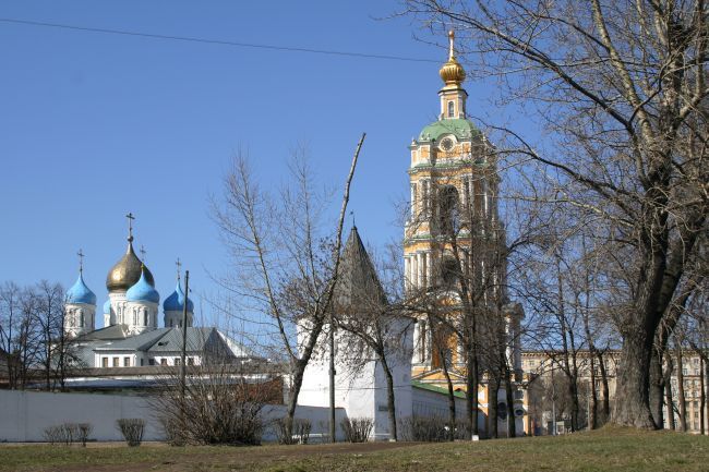 Novospassky Monastery in Moscow founded in the 14th century part of monastery: belltower 