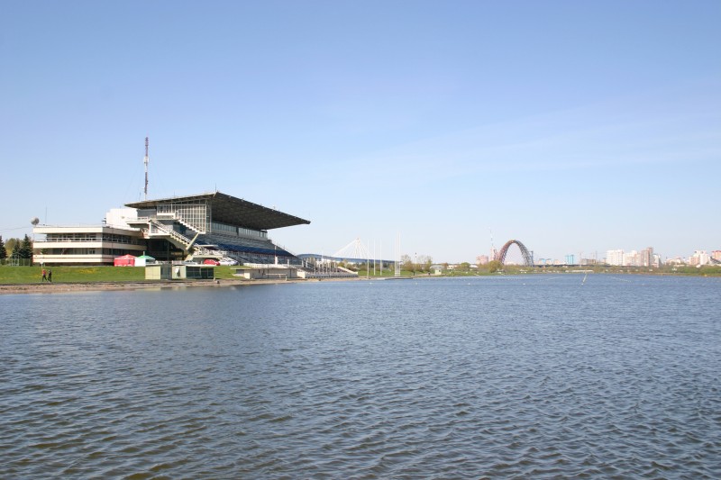 Rowing canal in Krilatskoye completed in 1973 (arch. V. Kuzmin, V. Kolesnik, I. Rozhin) and used in Moscow's Olympic Games of 1980 