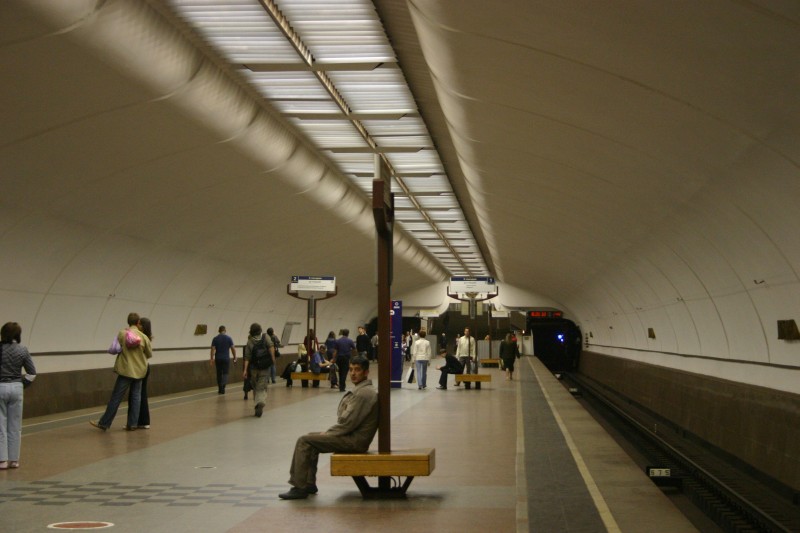 Lublino metro station in Moscow 