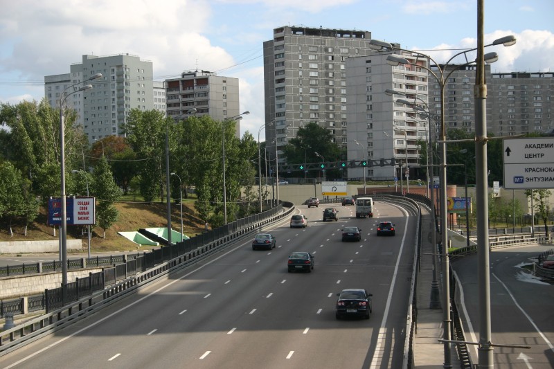 Yauzabrücke der dritten Ringautobahn in Moskau 