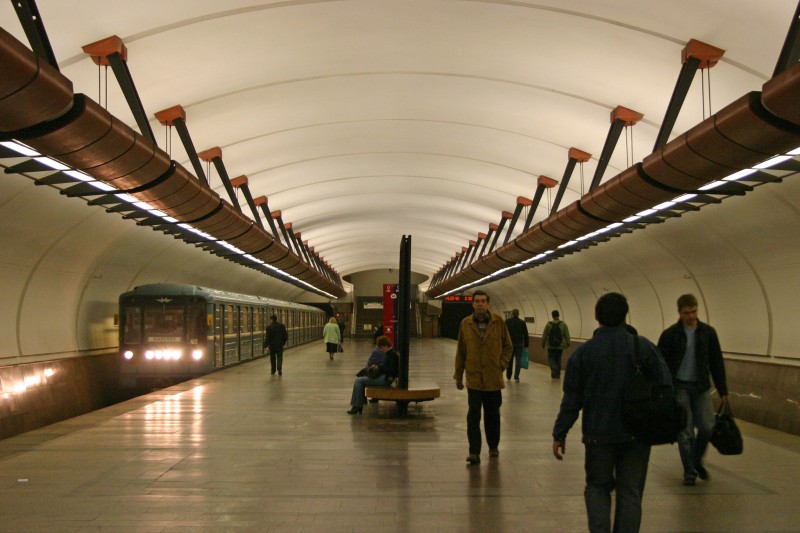Station de métro Kozhoukhovskaya, Moscou 