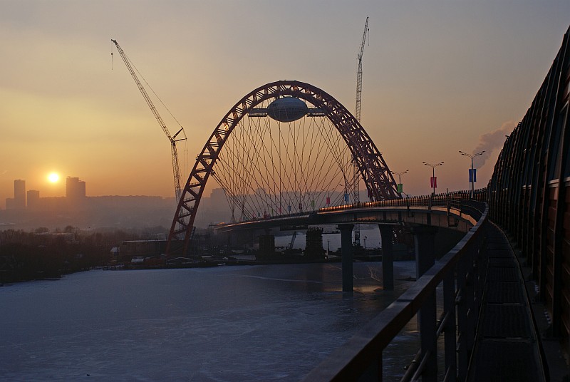 Pont de Serebriani Bor à Moscou 