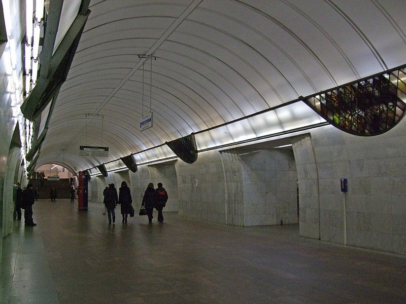 Metrobahnhof Zwetnoi Bulwar, Moskau 