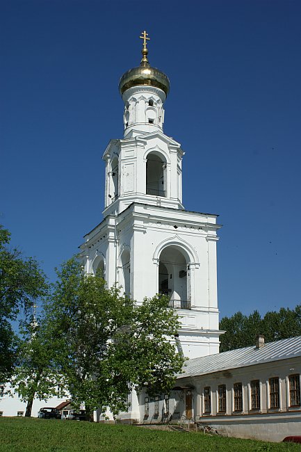 Bell Tower, Yuriev Monastery, Novgorod, Novgorod oblast, oblast in Northwestern Federal District, Russia 