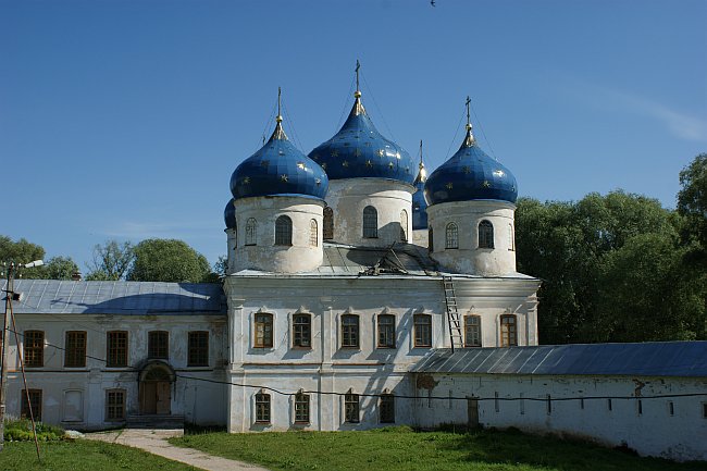 Krestovozdvizhensky Cathedral, Yuriev Monastery, Novgorod, Novgorod oblast, oblast in Northwestern Federal District, Russia 