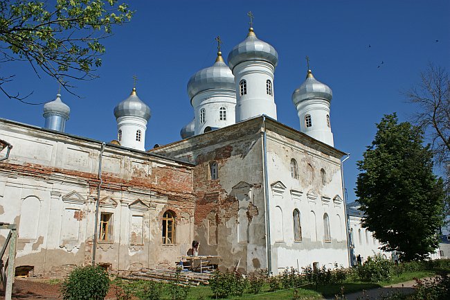 Spasskiy Cathedral, Yuriev Monastery, Novgorod, Novgorod oblast, oblast in Northwestern Federal District, Russia 