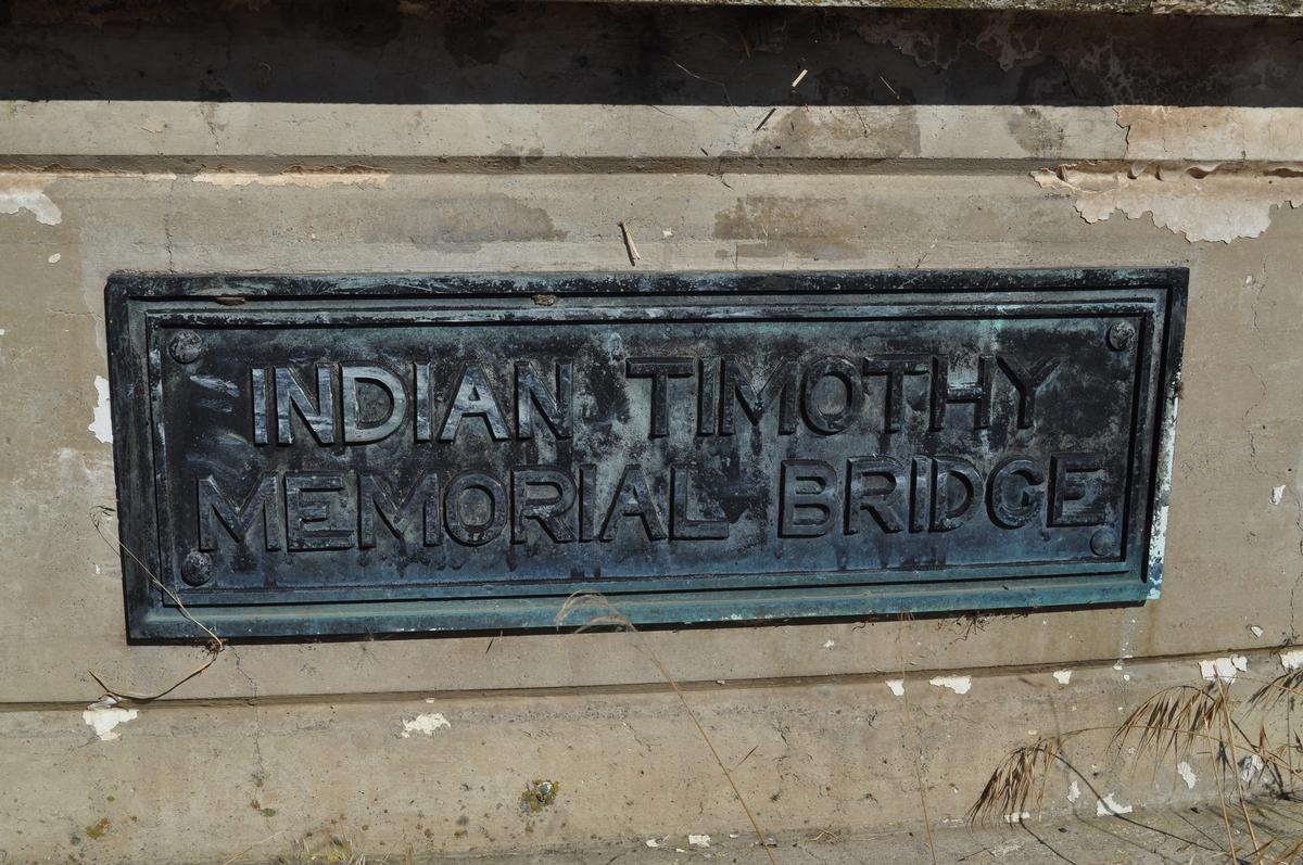 Indian Timothy Memorial Bridge 