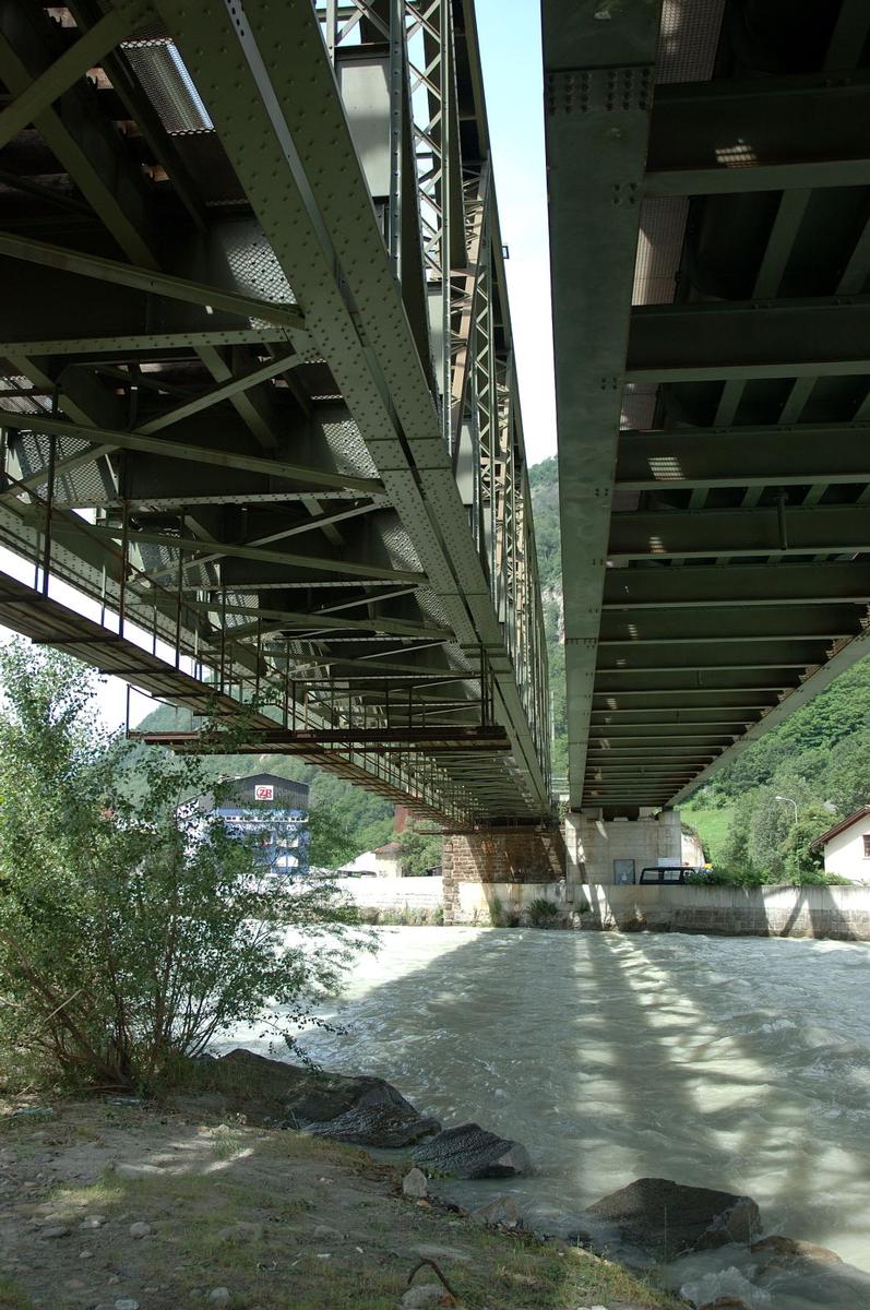 Pont ferroviaire sur le Rhône à Brig 