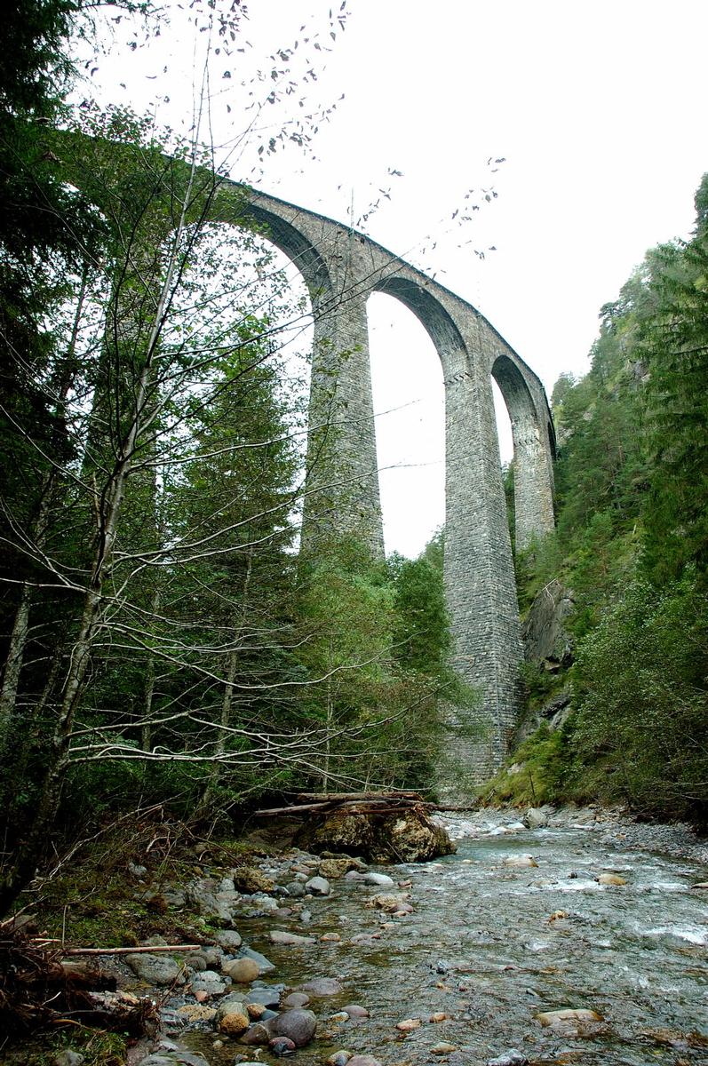 Landwasserviadukt in Filisur, Schweiz 