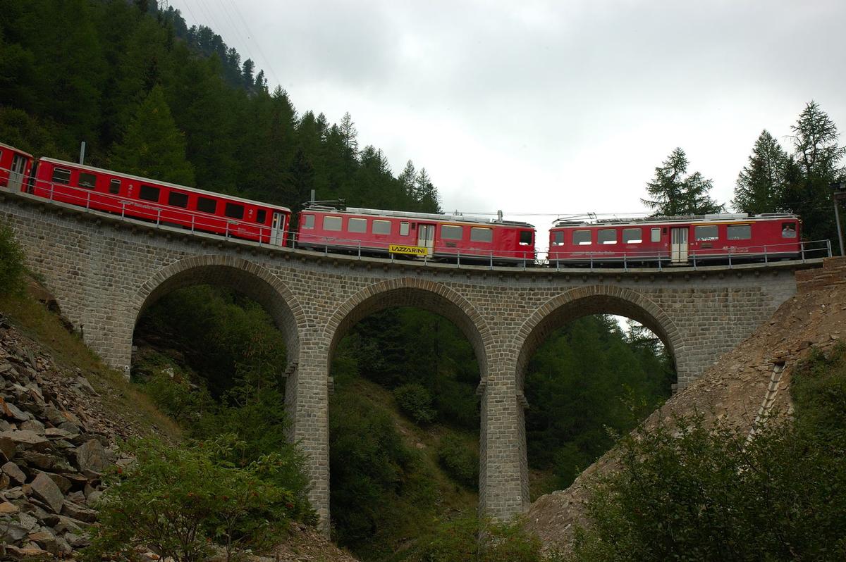 Viaduc du Val Pila, ligne de la Bernina, Km 31.7 