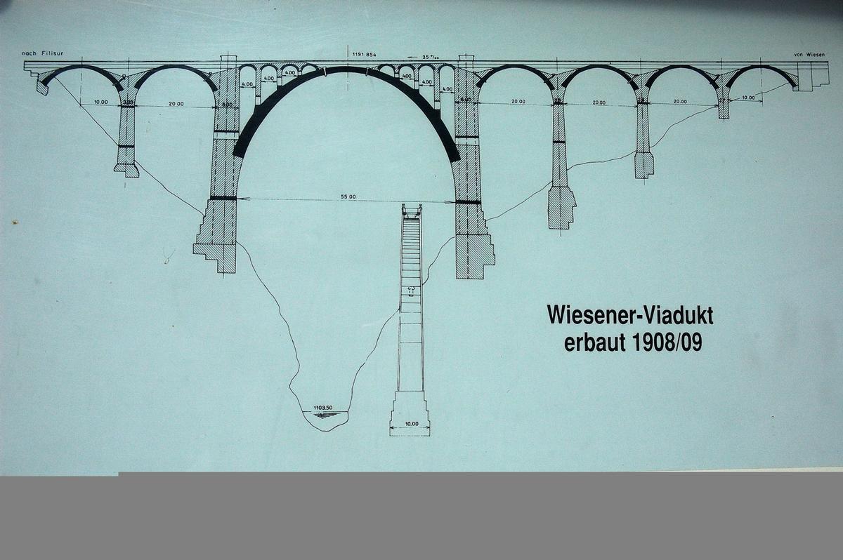 Wiesner Viadukt in Wiesen, Schweiz 