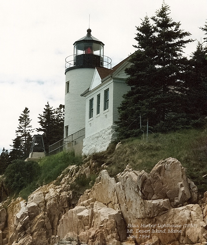 Bass Harbor Lighthouse in Mt. Desert Island / Maine 