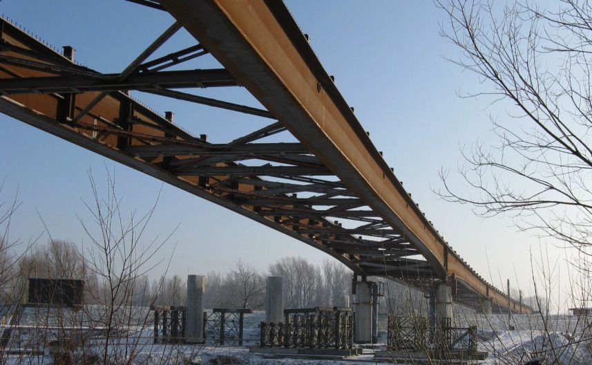 D47 Motorway bridge crossing Odra river, Ostrava 