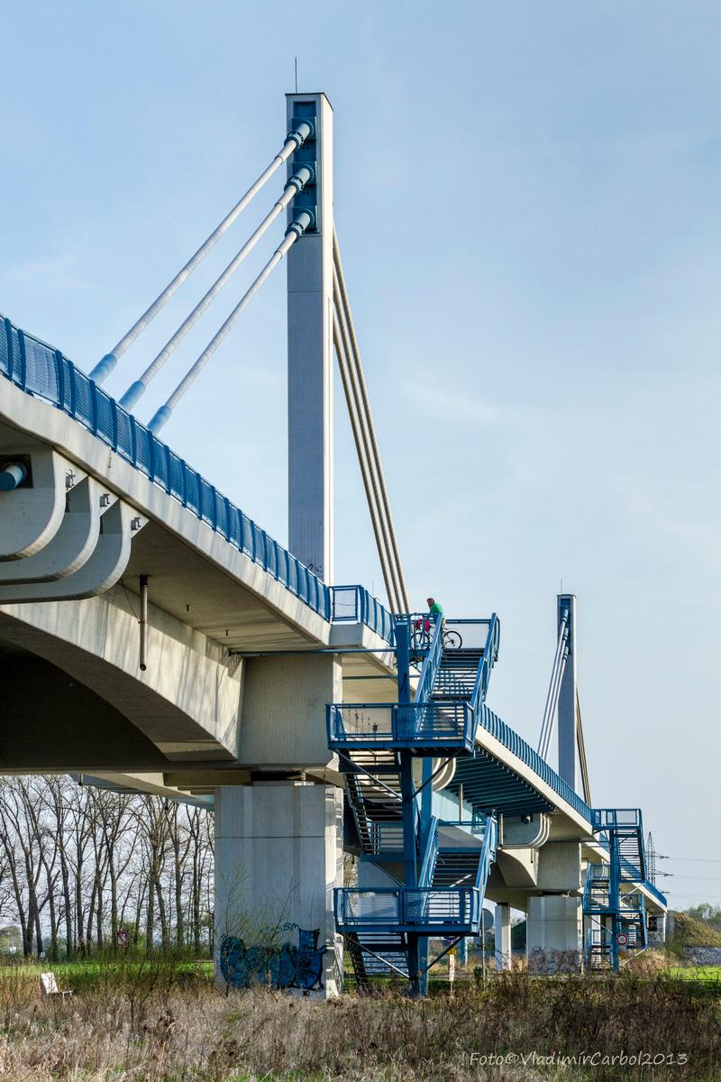 Elbebrücke der Umgehungsstraße Nymburk 