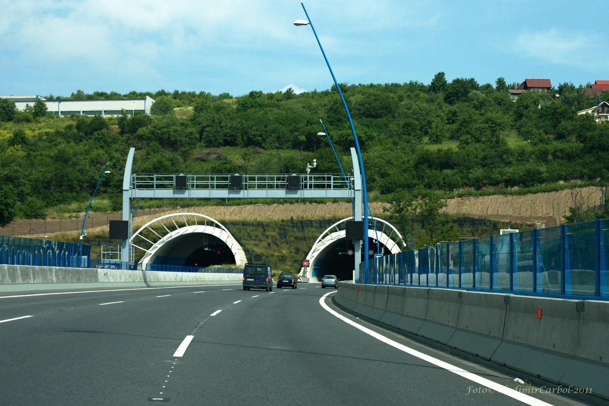 Tunnel Portals seen from Radotín side of the tunnel 