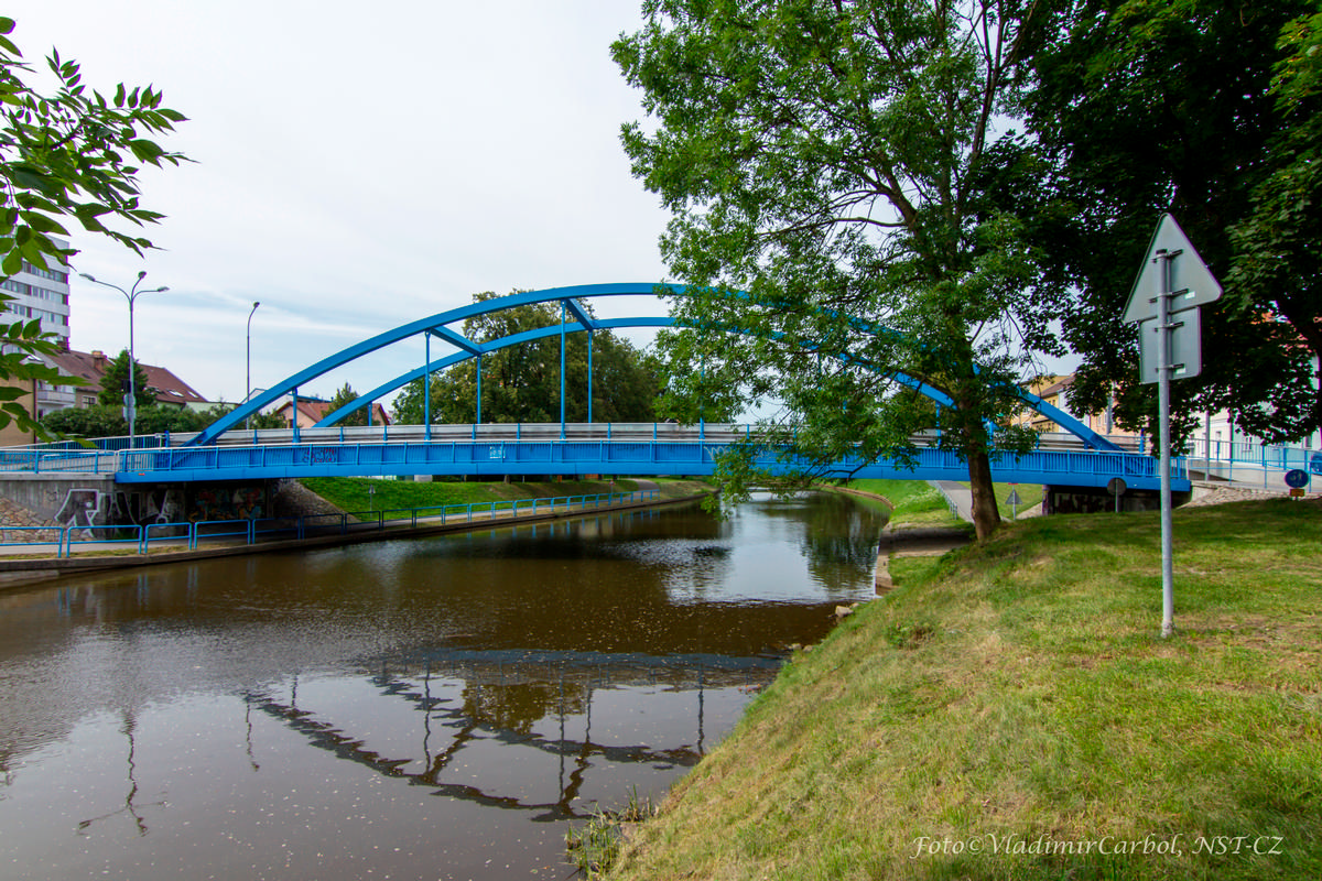 The Blue Bridge in České Budějovice 