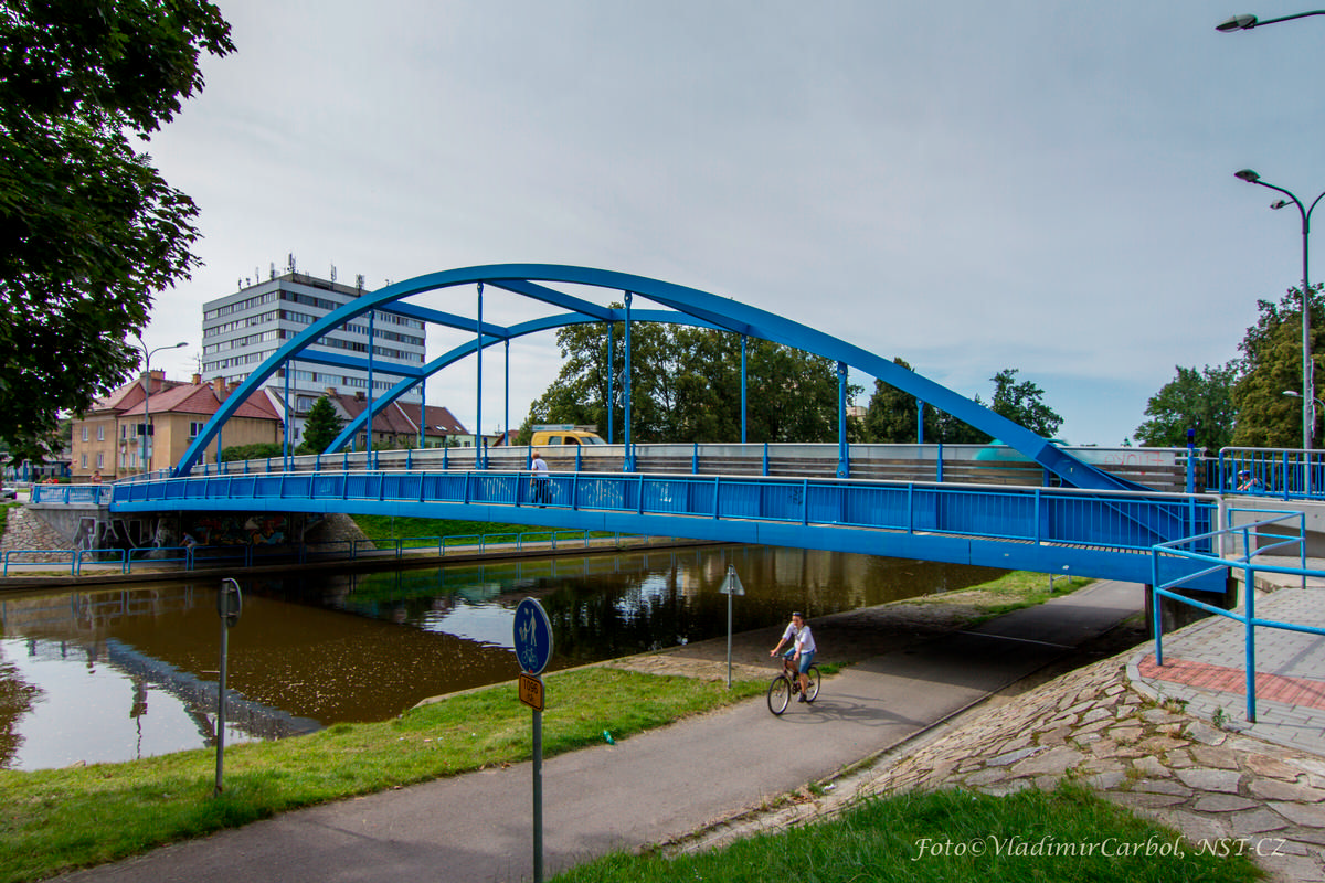 The Blue Bridge in České Budějovice 